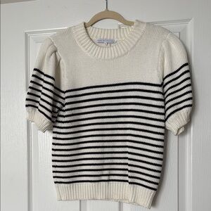English Factory Black and White Striped Sweater